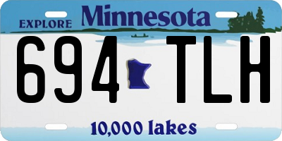 MN license plate 694TLH