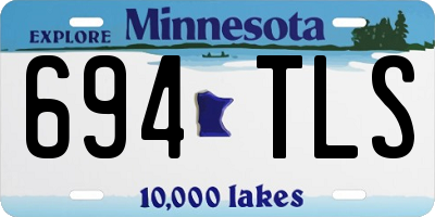 MN license plate 694TLS