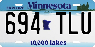MN license plate 694TLU