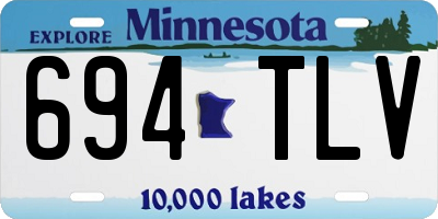 MN license plate 694TLV