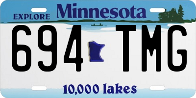 MN license plate 694TMG