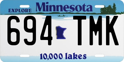 MN license plate 694TMK