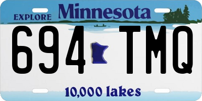 MN license plate 694TMQ