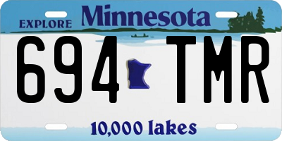 MN license plate 694TMR