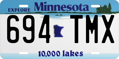 MN license plate 694TMX