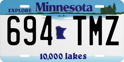 MN license plate 694TMZ