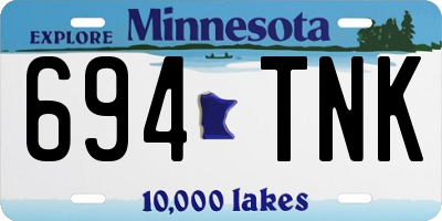 MN license plate 694TNK