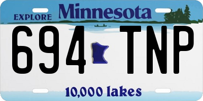 MN license plate 694TNP