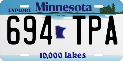 MN license plate 694TPA