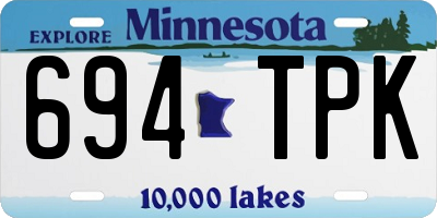 MN license plate 694TPK