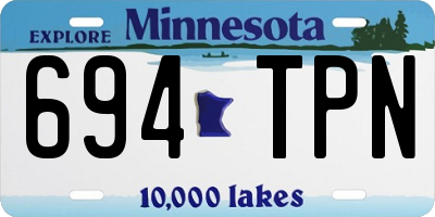 MN license plate 694TPN
