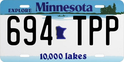 MN license plate 694TPP