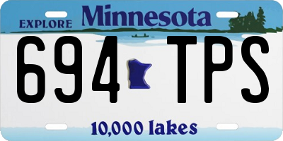 MN license plate 694TPS