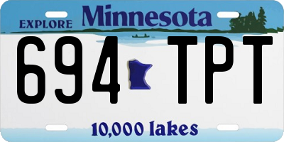 MN license plate 694TPT