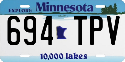 MN license plate 694TPV