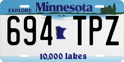 MN license plate 694TPZ