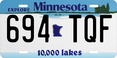 MN license plate 694TQF