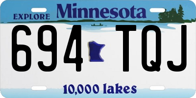 MN license plate 694TQJ