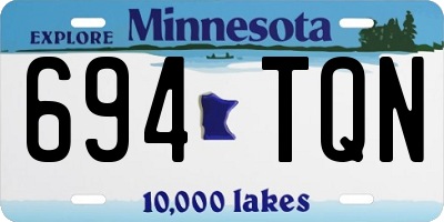 MN license plate 694TQN