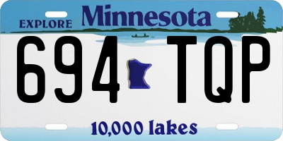 MN license plate 694TQP