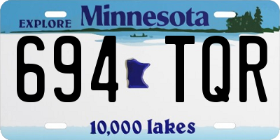 MN license plate 694TQR