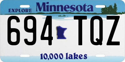 MN license plate 694TQZ