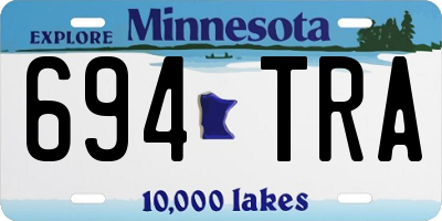 MN license plate 694TRA