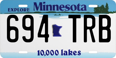MN license plate 694TRB