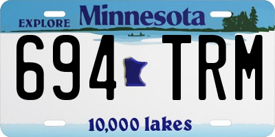 MN license plate 694TRM