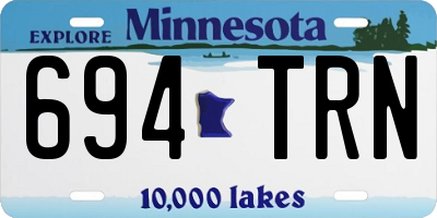 MN license plate 694TRN