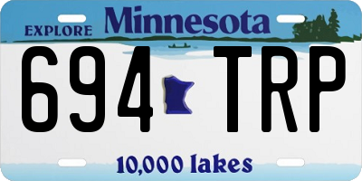 MN license plate 694TRP