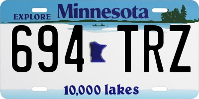 MN license plate 694TRZ