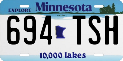 MN license plate 694TSH