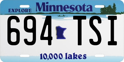 MN license plate 694TSI