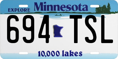 MN license plate 694TSL