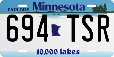 MN license plate 694TSR