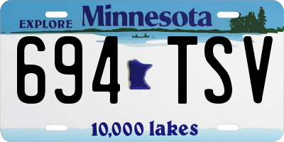 MN license plate 694TSV