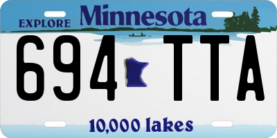MN license plate 694TTA
