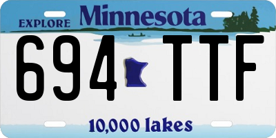 MN license plate 694TTF