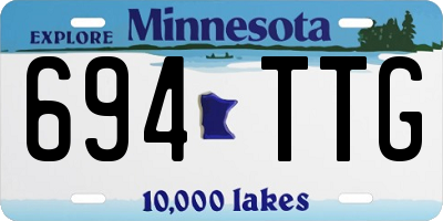 MN license plate 694TTG