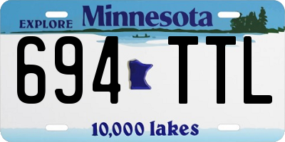 MN license plate 694TTL