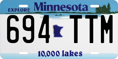 MN license plate 694TTM
