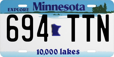 MN license plate 694TTN
