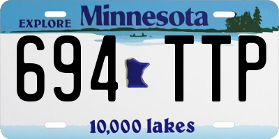 MN license plate 694TTP