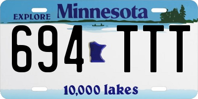 MN license plate 694TTT