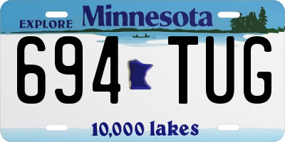 MN license plate 694TUG