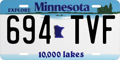 MN license plate 694TVF