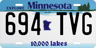 MN license plate 694TVG