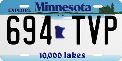 MN license plate 694TVP