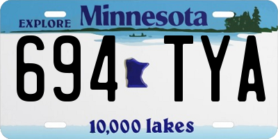 MN license plate 694TYA